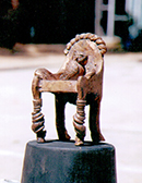 Kissa Kursi ka <br/>Size:  4"*3.5"*5.5"<br/>Medium:   Bronze 